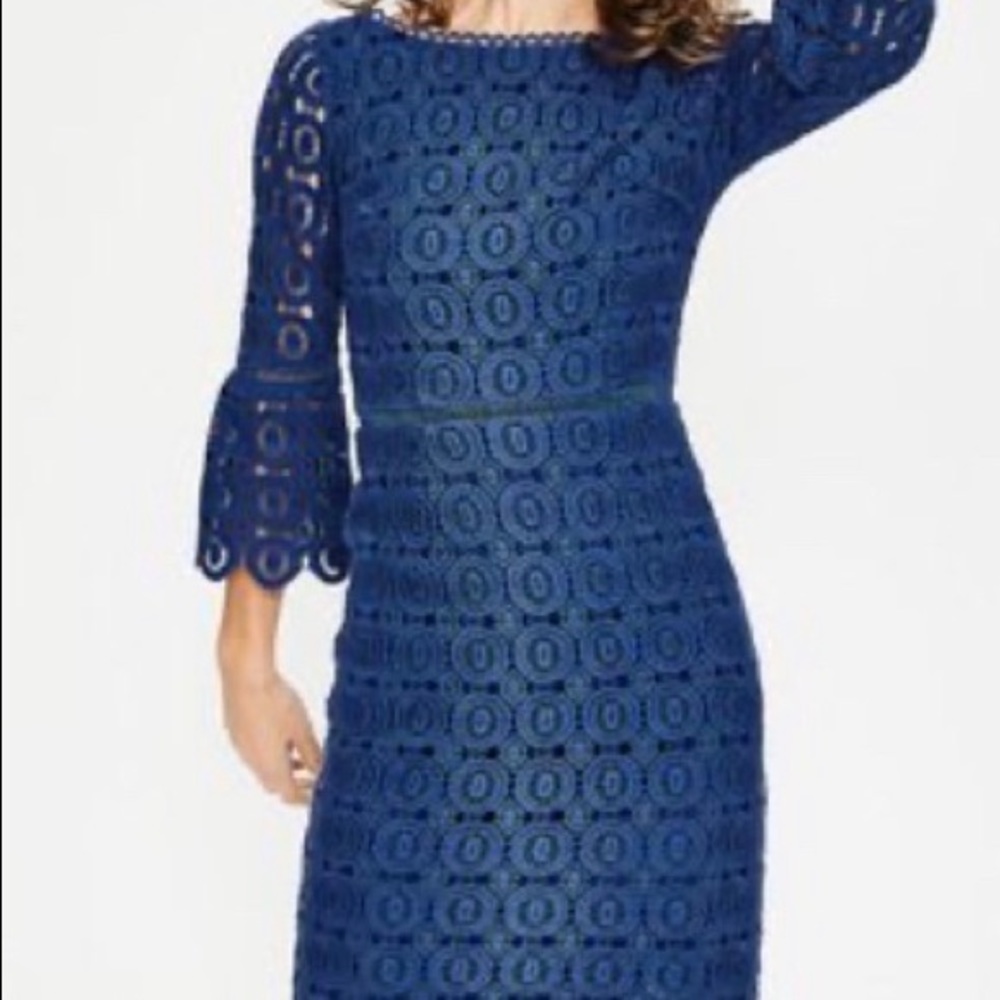 Rhiannon Lace Dress (Opulent Blue) from Boden